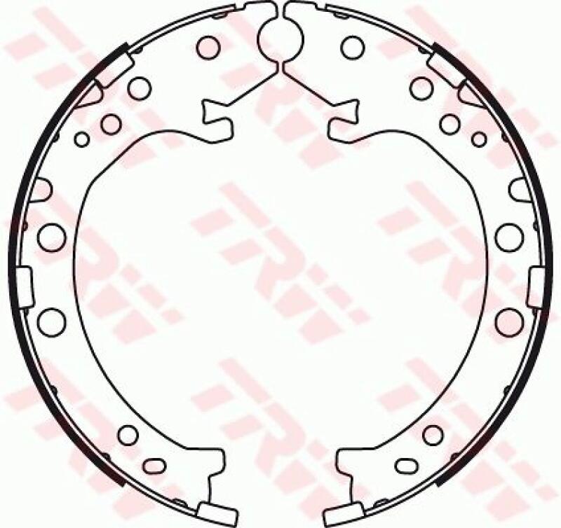 TRW Brake Shoe Set, parking brake