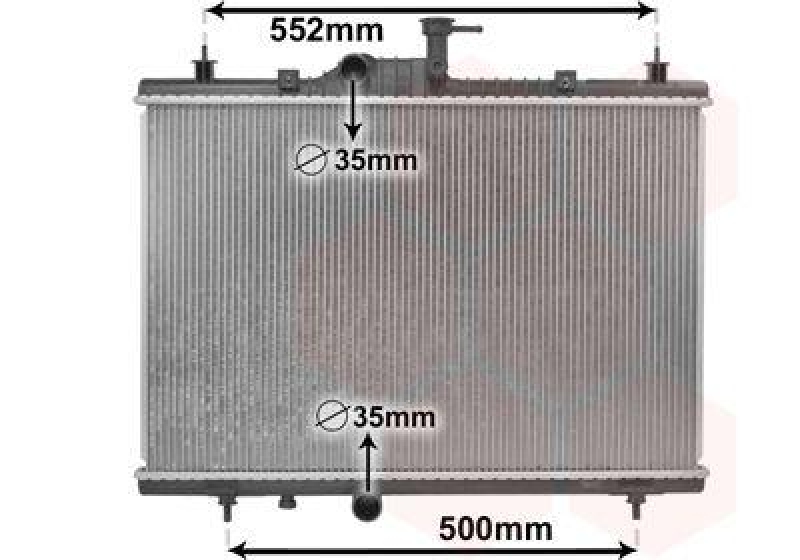 VAN WEZEL Radiator, engine cooling