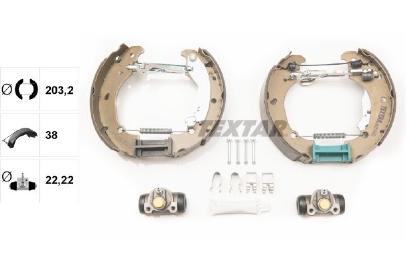 TEXTAR Brake Shoe Set Shoe Kit Pro