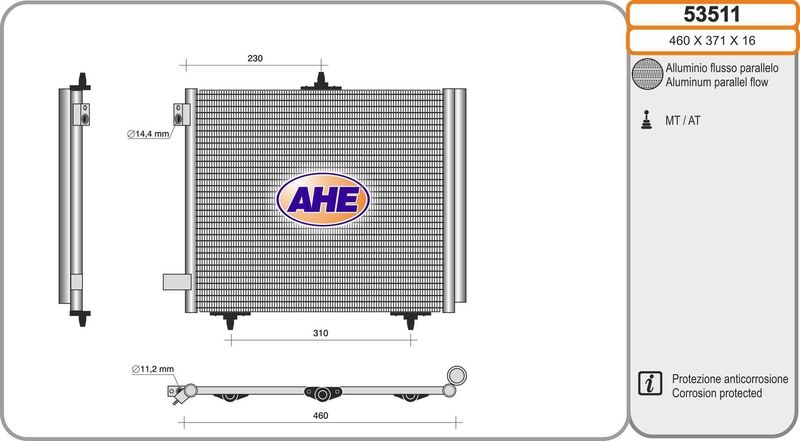 AHE Condenser, air conditioning