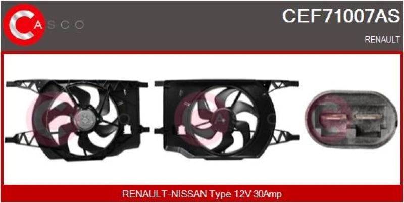 CASCO Electric Motor, radiator fan