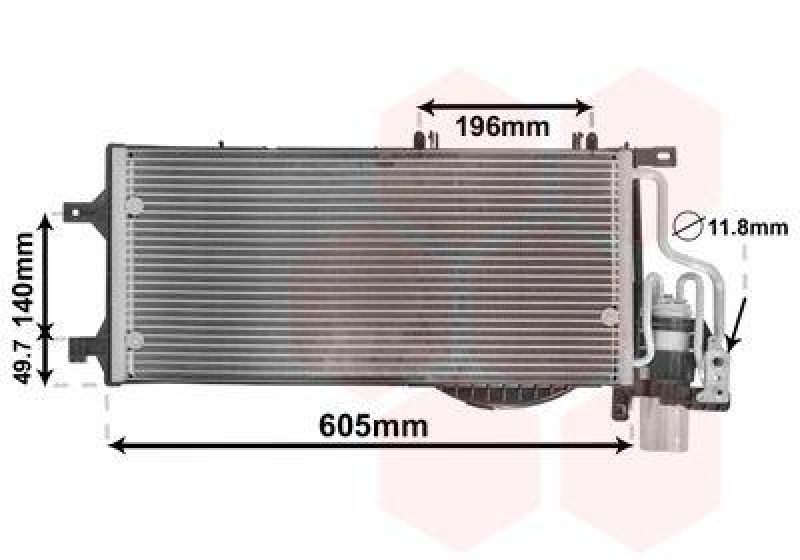 VAN WEZEL Condenser, air conditioning