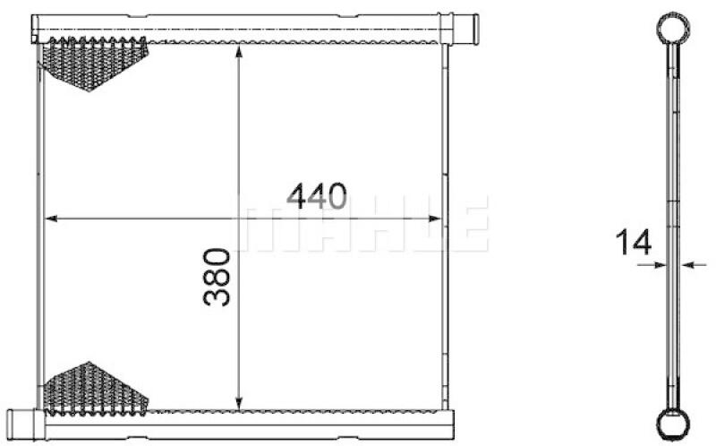 MAHLE Kühler, Motorkühlung BEHR *** PREMIUM LINE ***