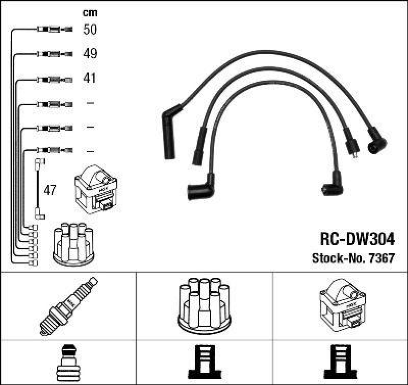 NGK Ignition Cable Kit