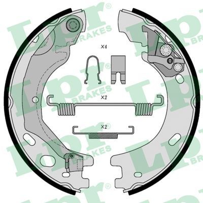 LPR Brake Shoe Set, parking brake