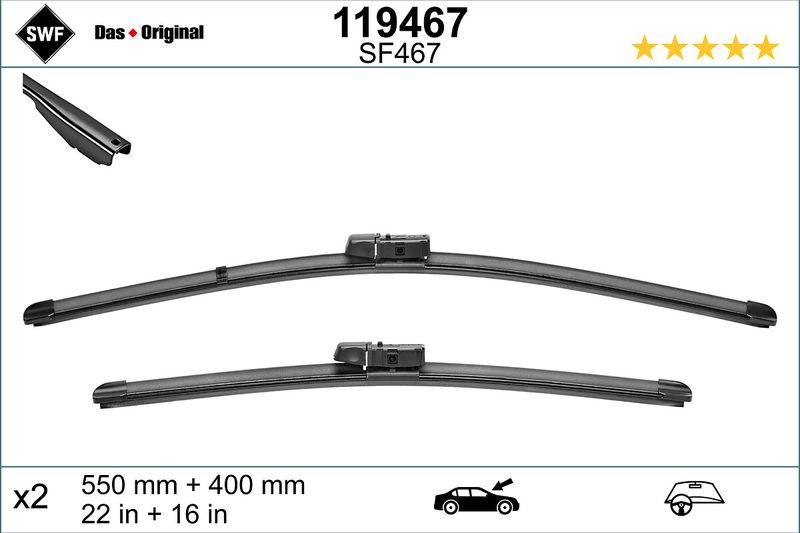 SWF Wischblatt DAS ORIGINAL SET 119467