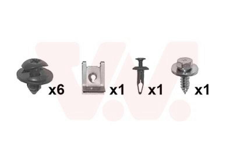 VAN WEZEL Mounting Kit, mud guard