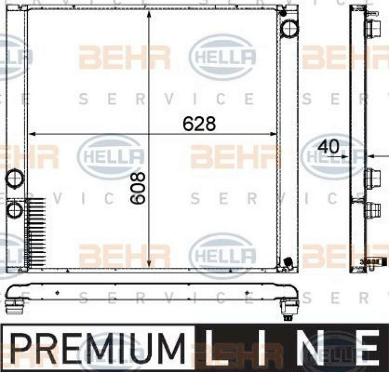 HELLA Kühler, Motorkühlung BEHR HELLA SERVICE *** PREMIUM LINE ***