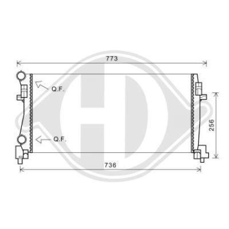 DIEDERICHS Radiator, engine cooling DIEDERICHS Climate