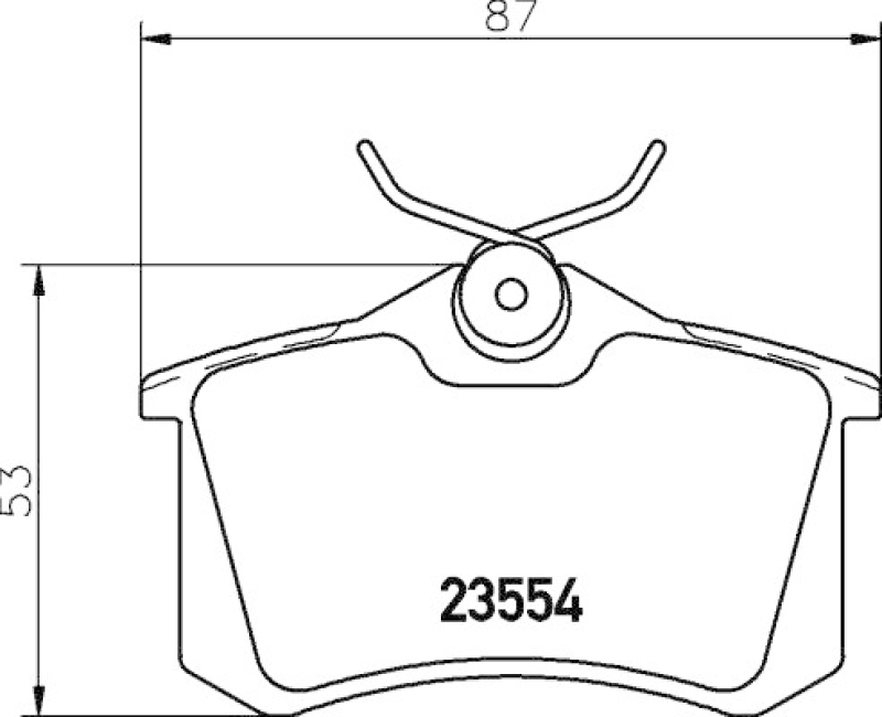 HELLA Brake Pad Set, disc brake