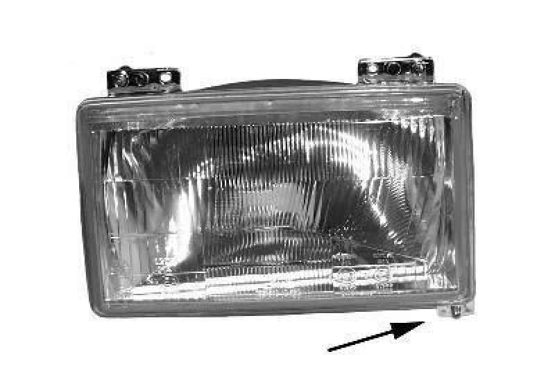 VAN WEZEL Headlight