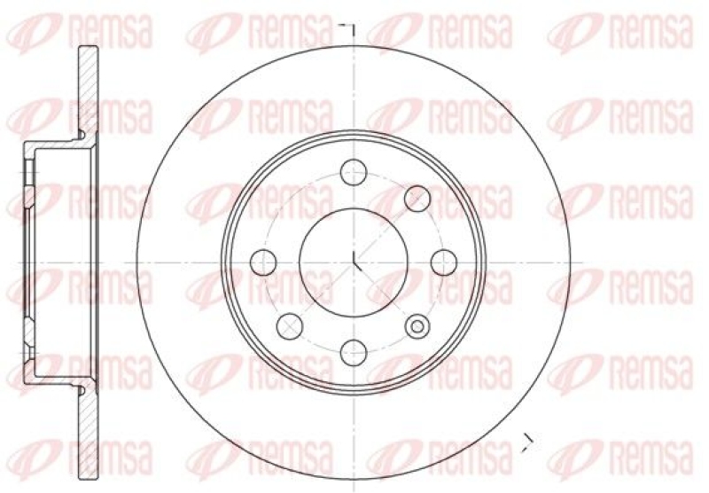 2x REMSA Brake Disc