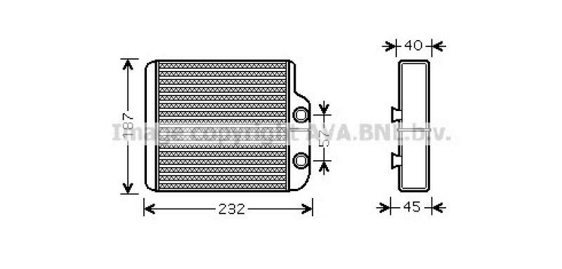 AVA QUALITY COOLING Wärmetauscher, Innenraumheizung