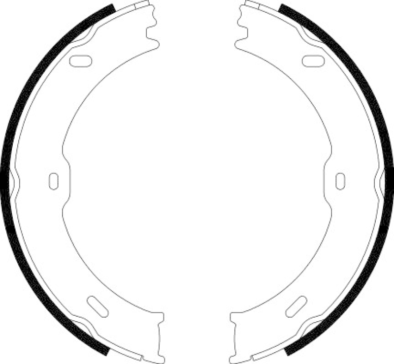 HELLA PAGID Bremsbackensatz, Feststellbremse