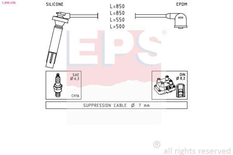 EPS Zündleitungssatz Made in Italy - OE Equivalent