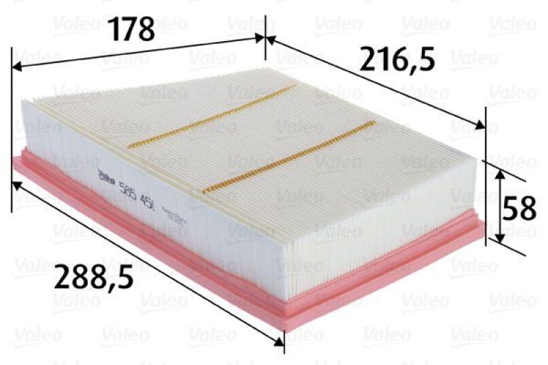 VALEO Luftfilter 585451