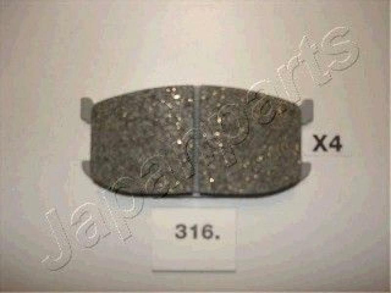 JAPANPARTS Bremsbelagsatz, Scheibenbremse PA-316AF