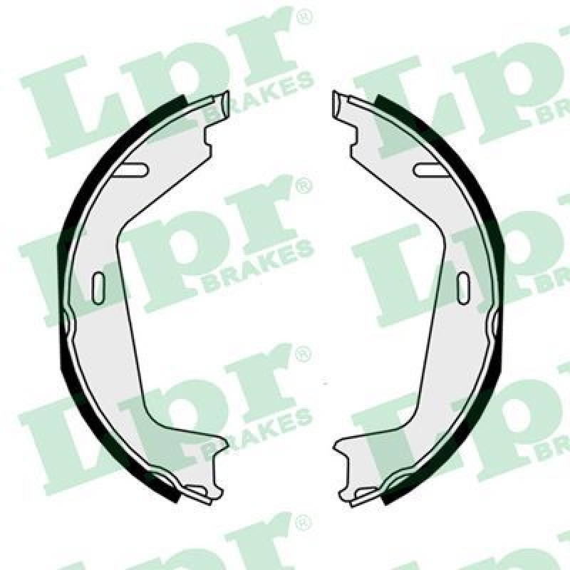 LPR Brake Shoe Set, parking brake