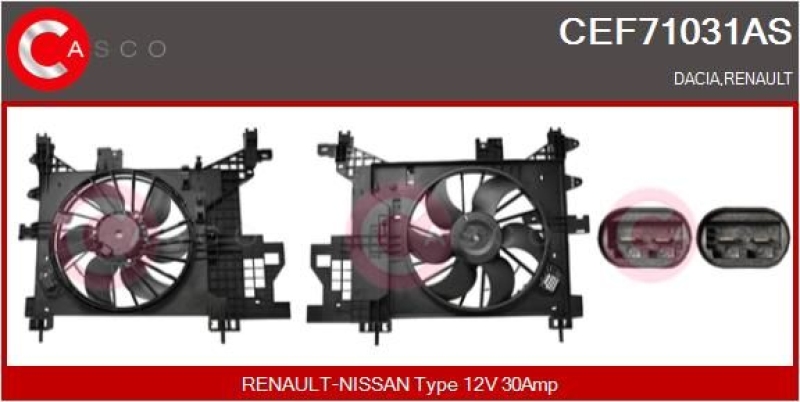 CASCO Electric Motor, radiator fan