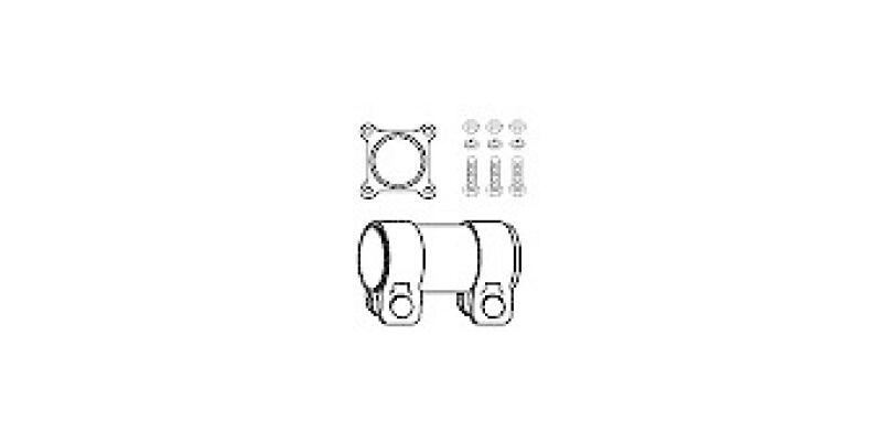 HJS Mounting Kit, catalytic converter