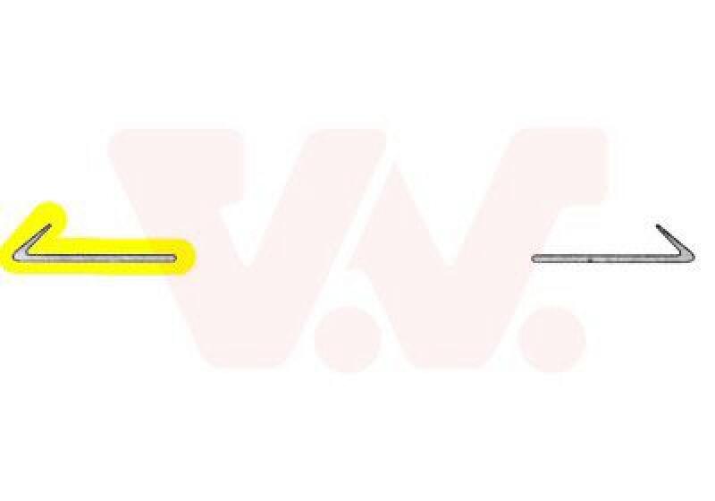 VAN WEZEL Trim/Protective Strip, bumper ** Equipart **