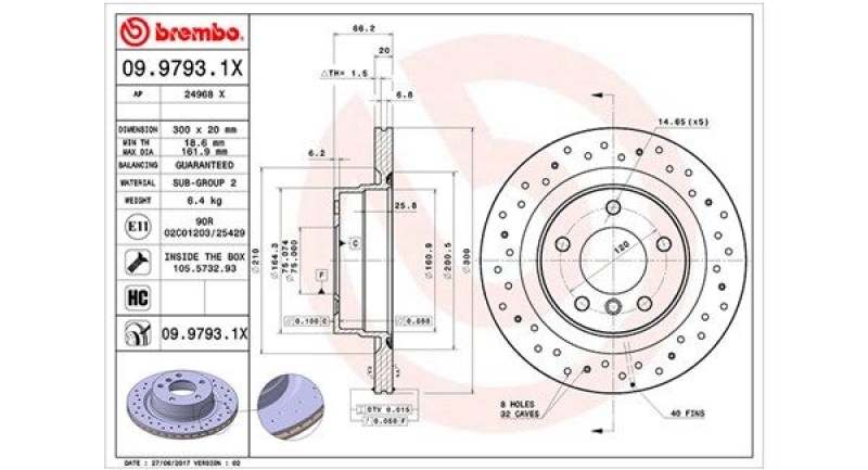 2x MAGNETI MARELLI Bremsscheibe