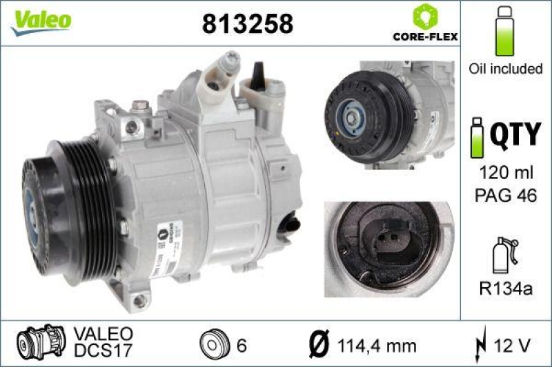 VALEO Compressor, air conditioning NEW ORIGINAL PART