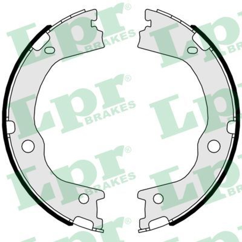 LPR Brake Shoe Set, parking brake