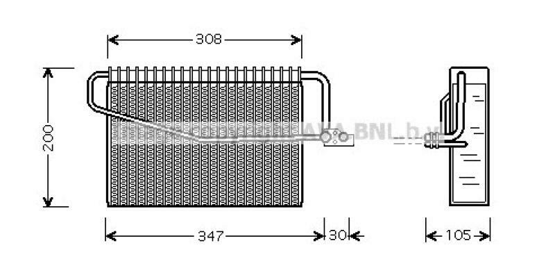 AVA QUALITY COOLING Evaporator, air conditioning