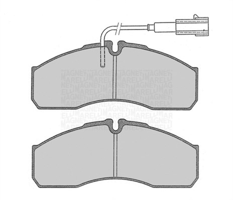MAGNETI MARELLI Bremsbelagsatz, Scheibenbremse 363916060479