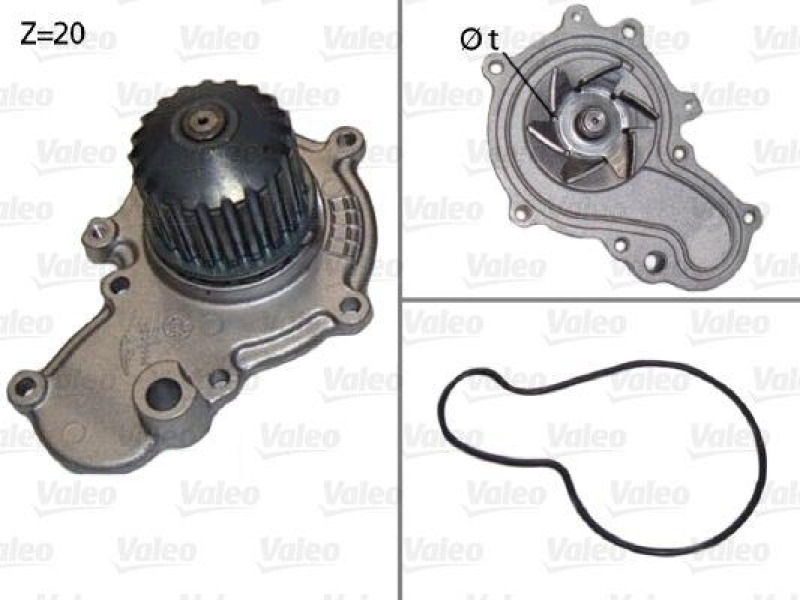 VALEO Wasserpumpe, Motork&uuml;hlung 506538