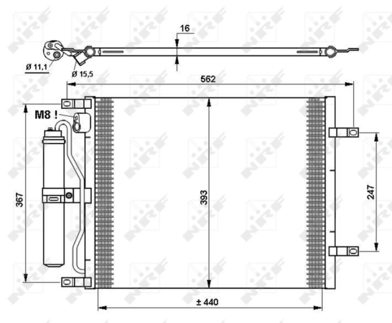 NRF Kondensator, Klimaanlage EASY FIT 35783