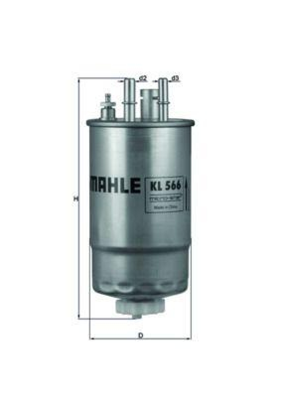 MAHLE Kraftstofffilter KL 566