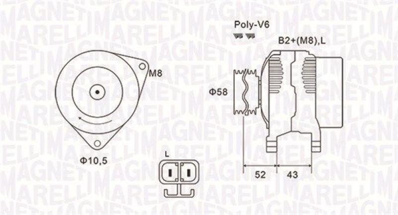 MAGNETI MARELLI Alternator