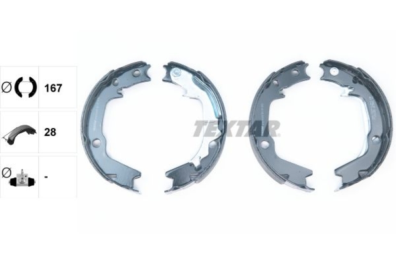 TEXTAR Brake Shoe Set, parking brake