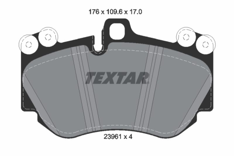 TEXTAR Bremsbelagsatz, Scheibenbremse