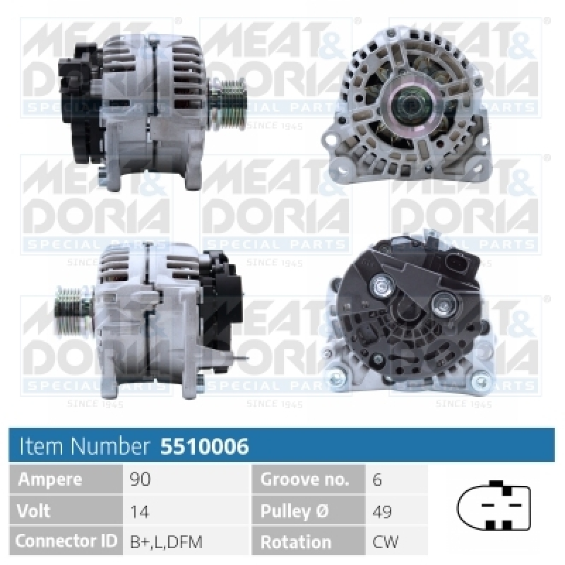 MEAT & DORIA Alternator