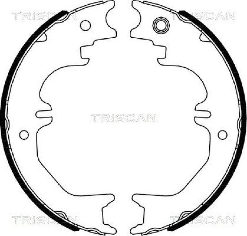 TRISCAN Bremsbackensatz, Feststellbremse 8100 13050