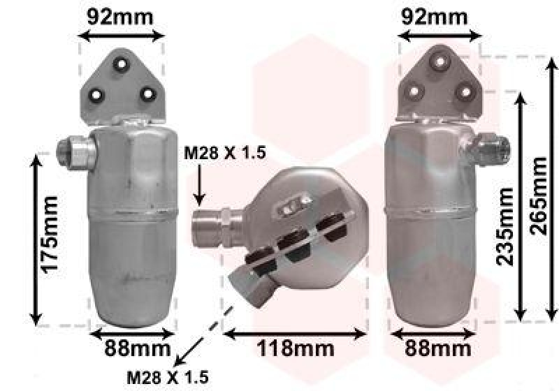 VAN WEZEL Trockner, Klimaanlage 0300D004