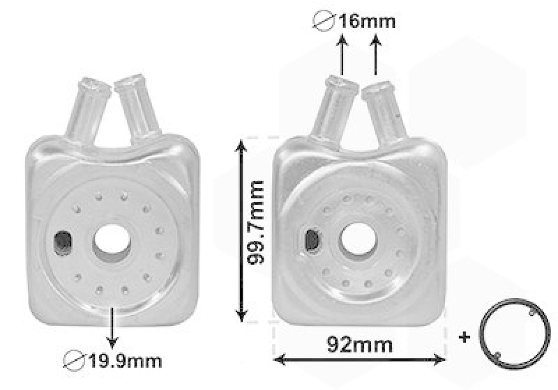 VAN WEZEL Ölkühler, Motoröl *** IR PLUS ***