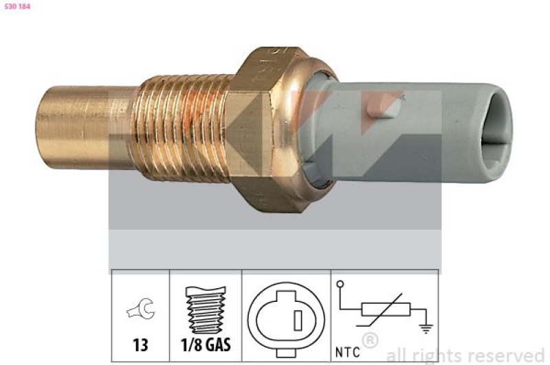 KW Sensor, Kühlmitteltemperatur Made in Italy - OE Equivalent