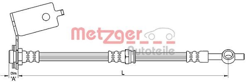 METZGER Bremsschlauch