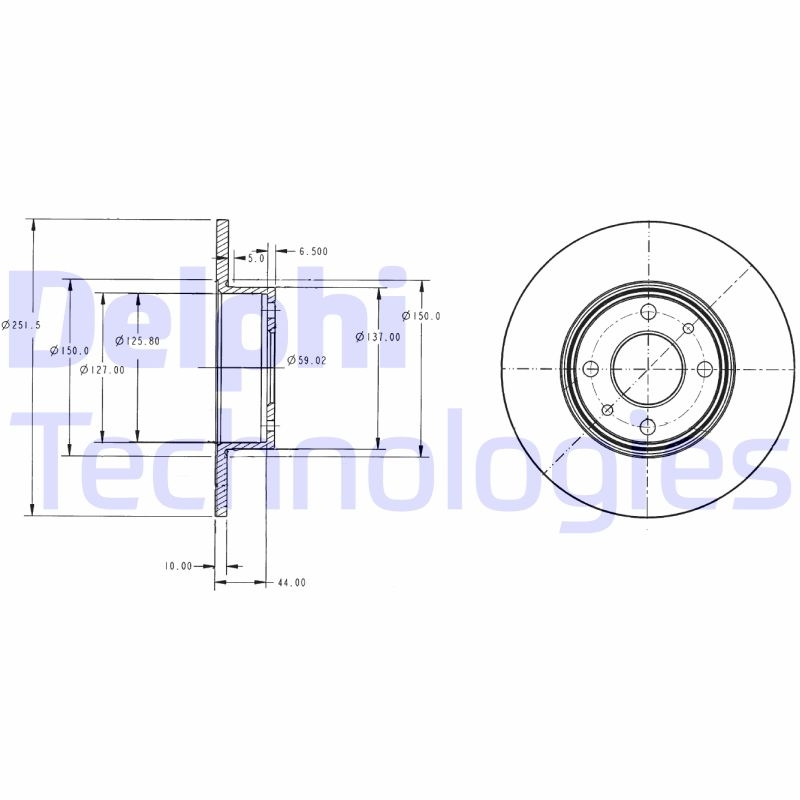 2x DELPHI Bremsscheibe