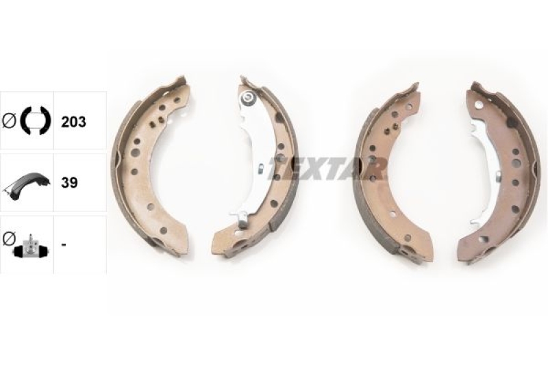 TEXTAR Bremsbackensatz 91068800