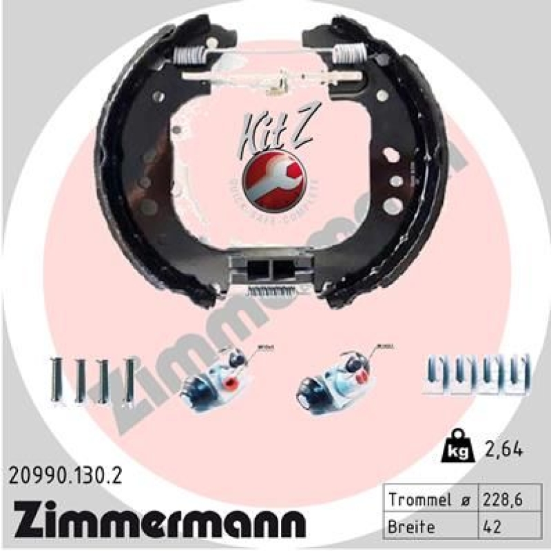 ZIMMERMANN Bremsbackensatz KIT Z