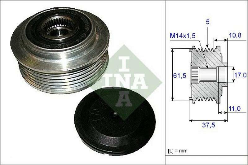 INA Alternator Freewheel Clutch
