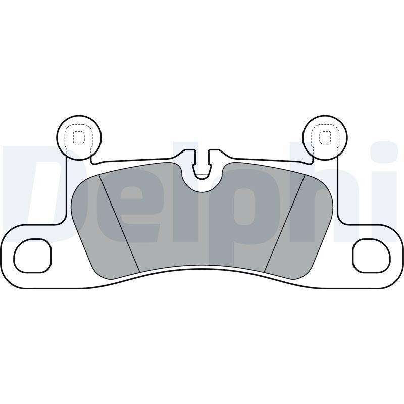 DELPHI Bremsbelagsatz, Scheibenbremse LP3298