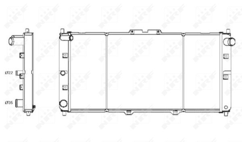 NRF Radiator, engine cooling