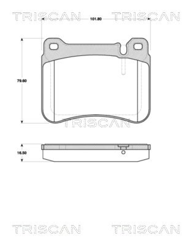 TRISCAN Bremsbelagsatz, Scheibenbremse