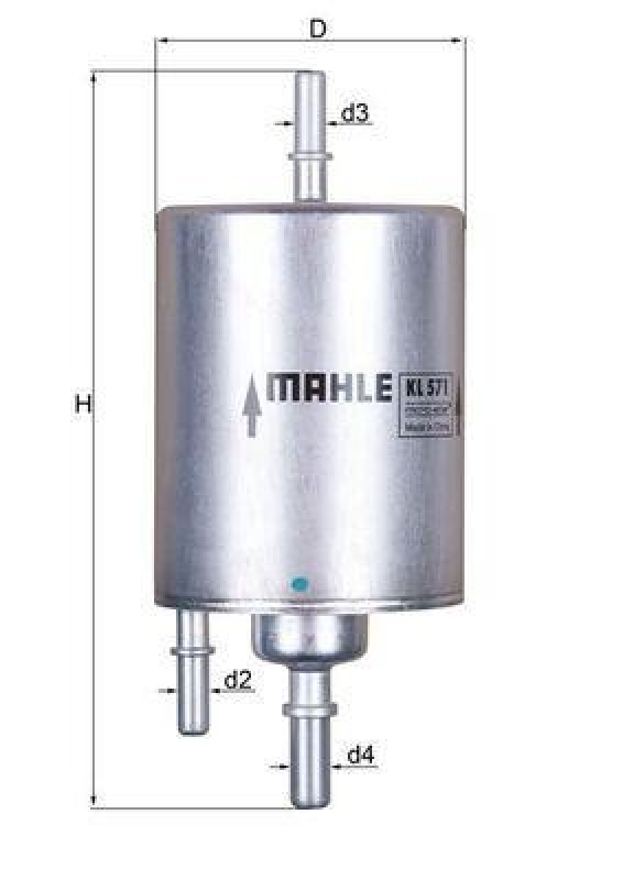 MAHLE ORIGINAL Fuel filter